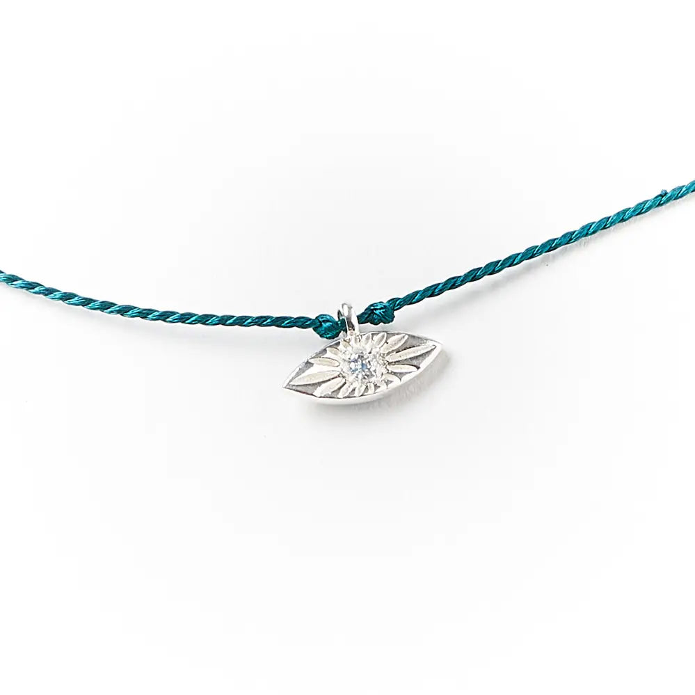Matr Boomie| Jivala Evil Eye Necklace with Sterling Silver Charm