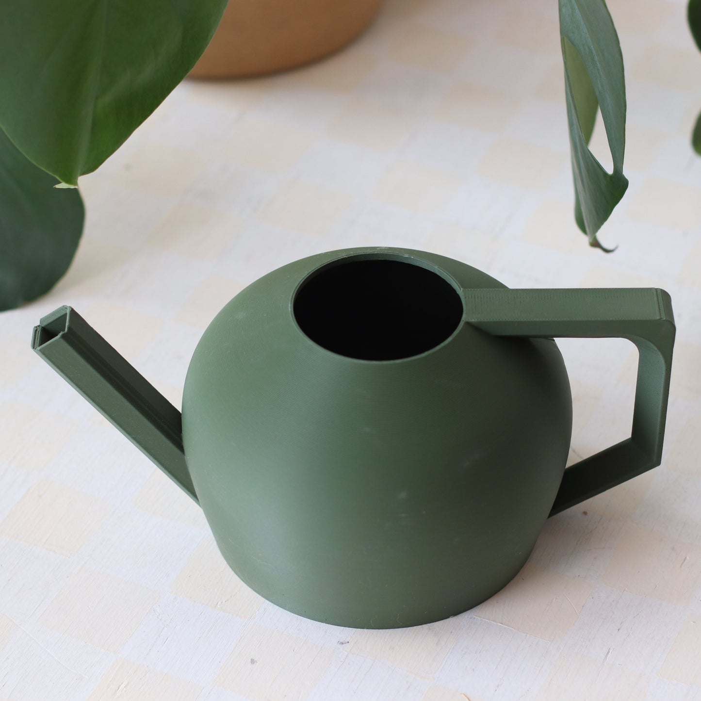 Rosebud | 3D Printed Watering Can, Green