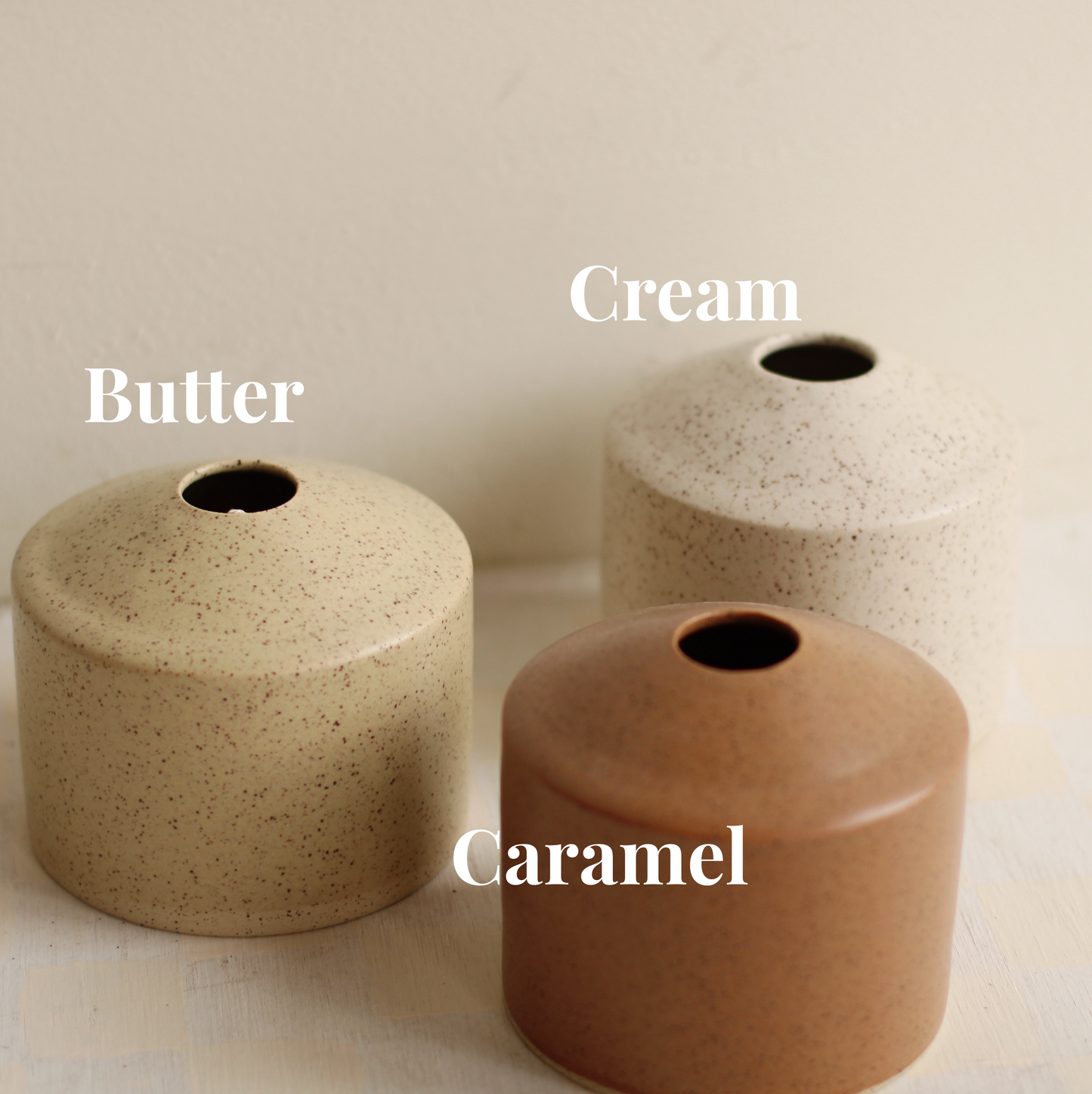 Little Fire Ceramics | Siros Vase in Speckled Clay, Caramel