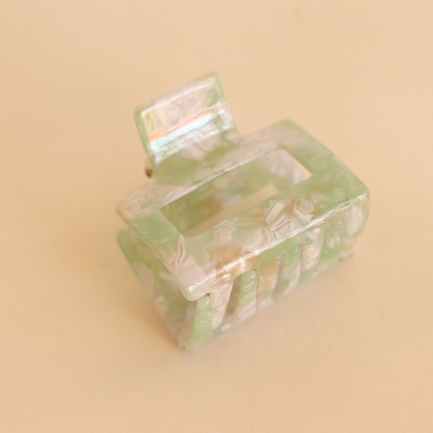 Diva | Jelly Clip, White and Sage Terrazzo