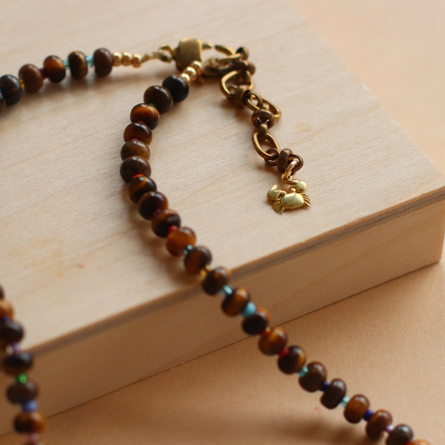 Cire' Alexandria | Genuine Tigereye Stone Charm Necklace