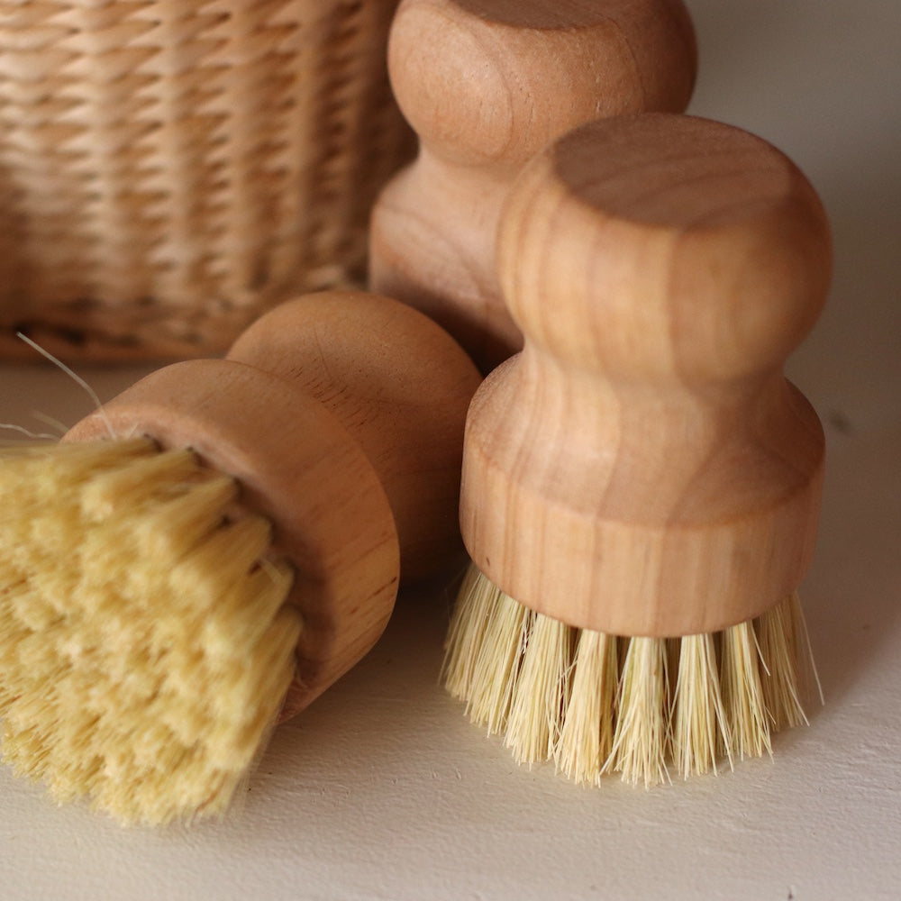 Fodory | Wood Palm Pot Scrubbing Brush