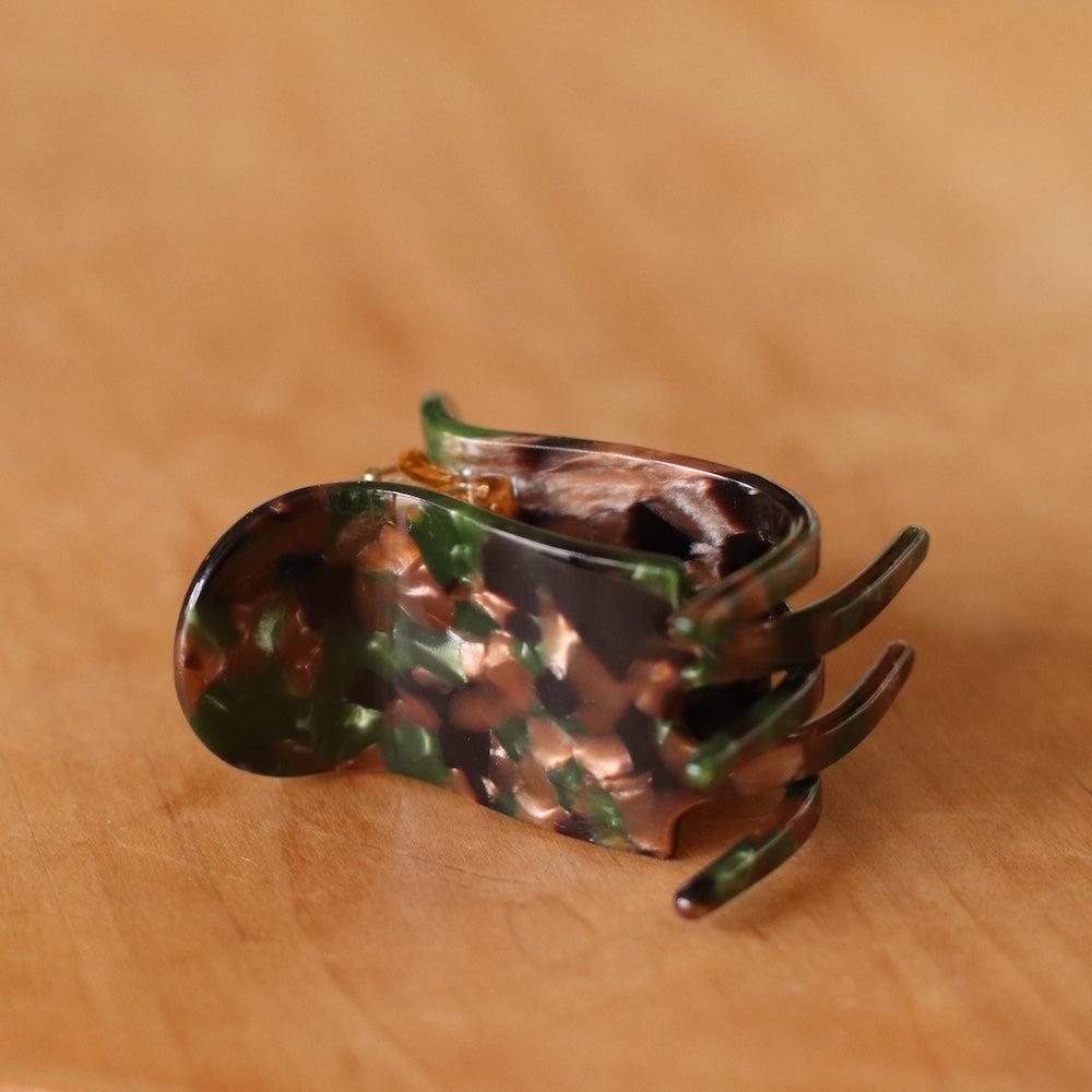 Dune Clips | Minimalist Small Hair Clip, Green
