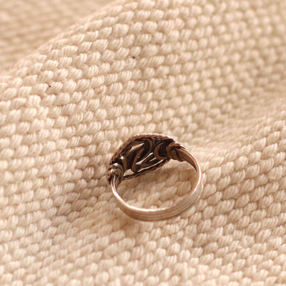 Vintage Sterling Wire Work Knot Ring