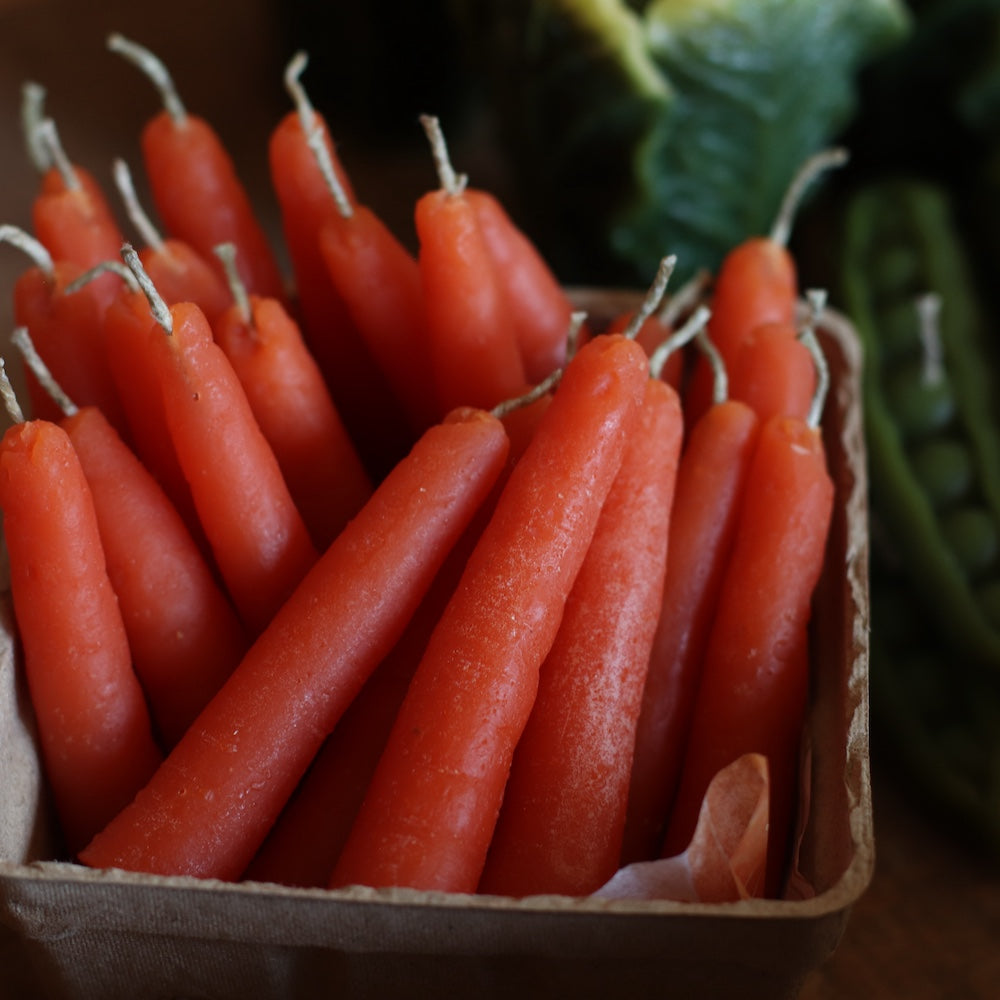 The Wax Pantry | Mini Carrot Birthday Candles, Bees Wax
