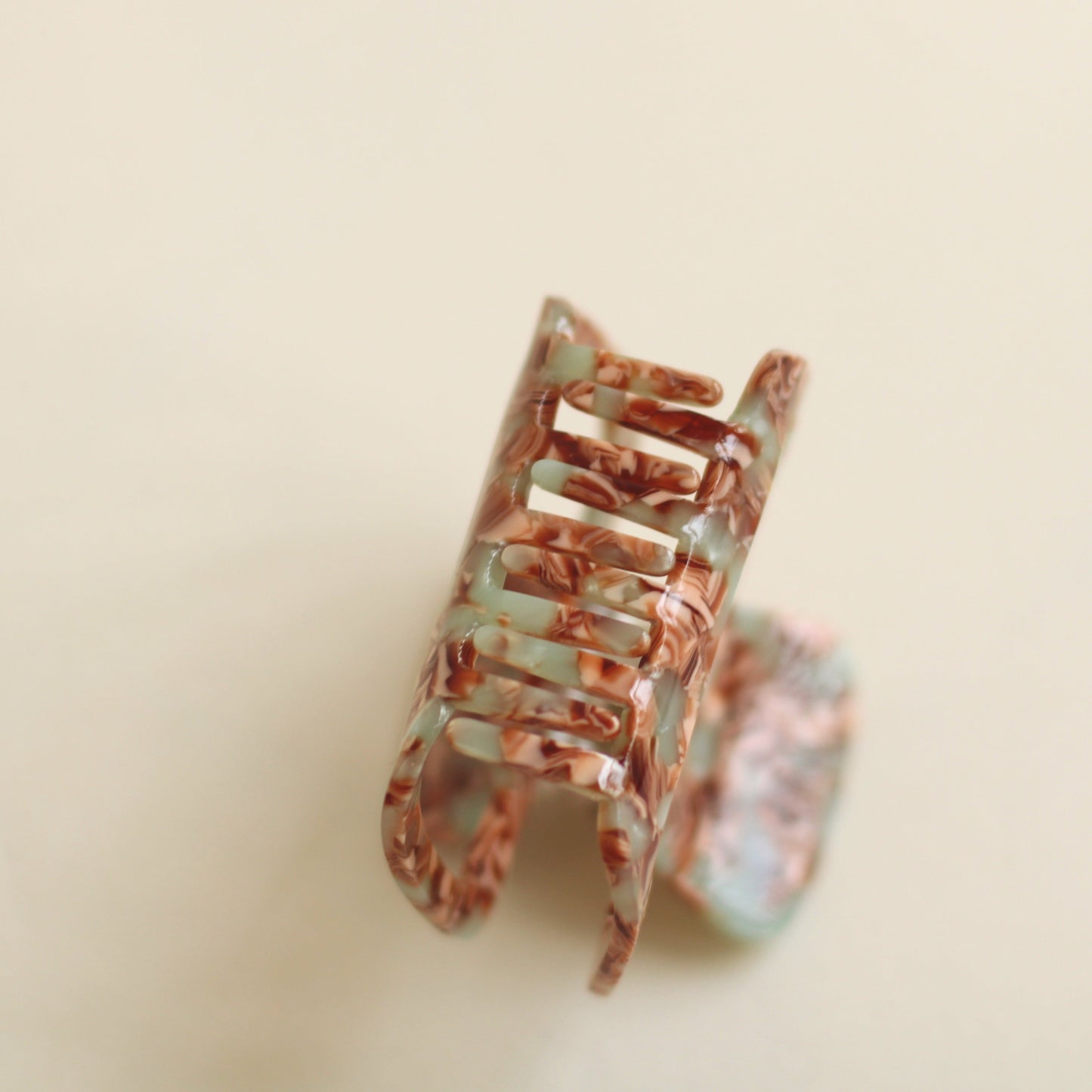 Anarchy | Rectangle Frame Clip in Pink Marble