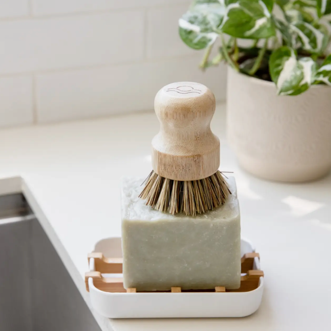 Bamboo Dish Washing Scrubber