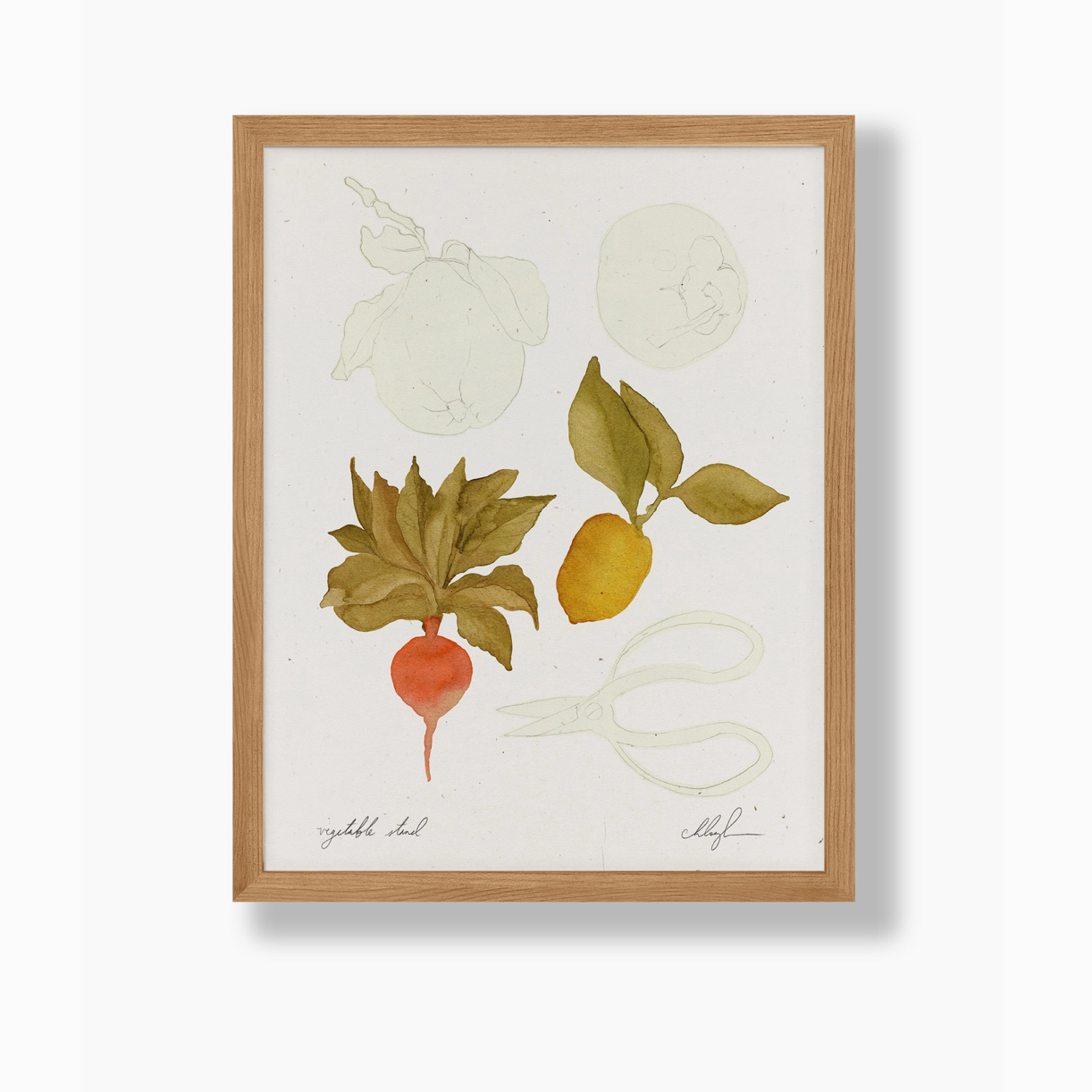 Cocoshalom | Vegetable Stand, 8x10 or 11x14