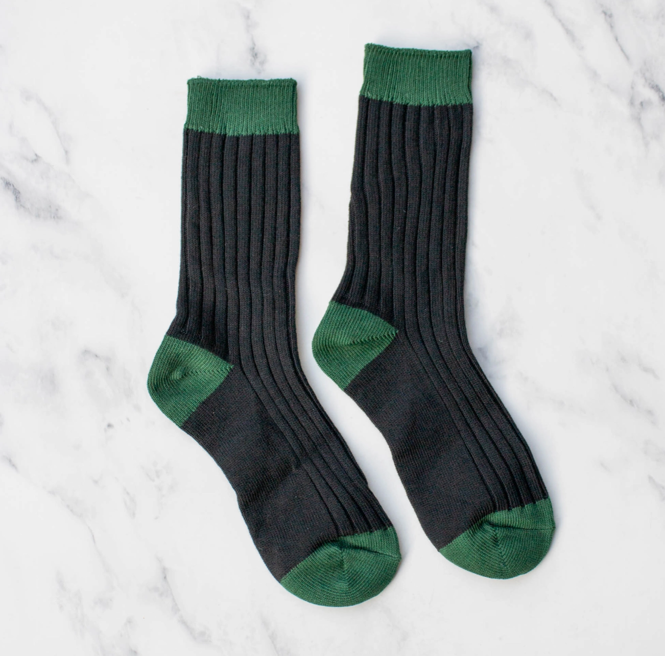 Tiepology | Two Tone Socks, Green