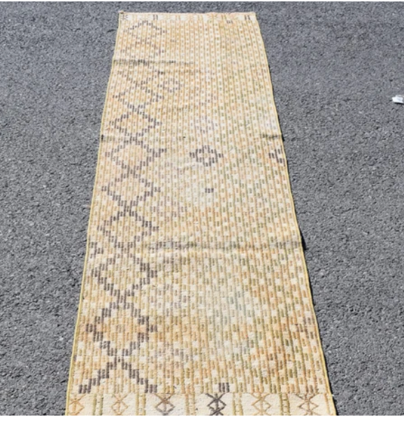 Turkish Runner Rug in Neutrals, RUG073