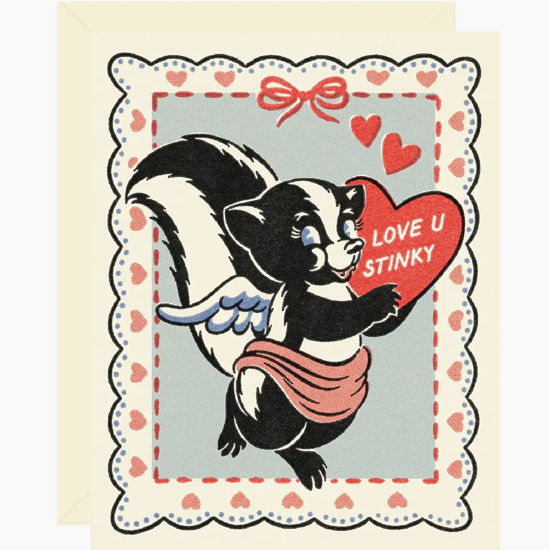 Wallflower Paper & Party | Love You Stinky, Valentines Card