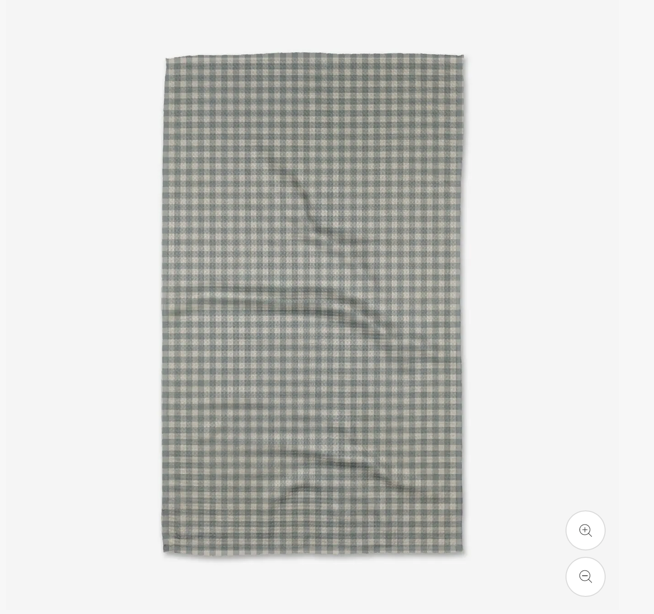 Geometry | Pale Blue Check Tea Towel