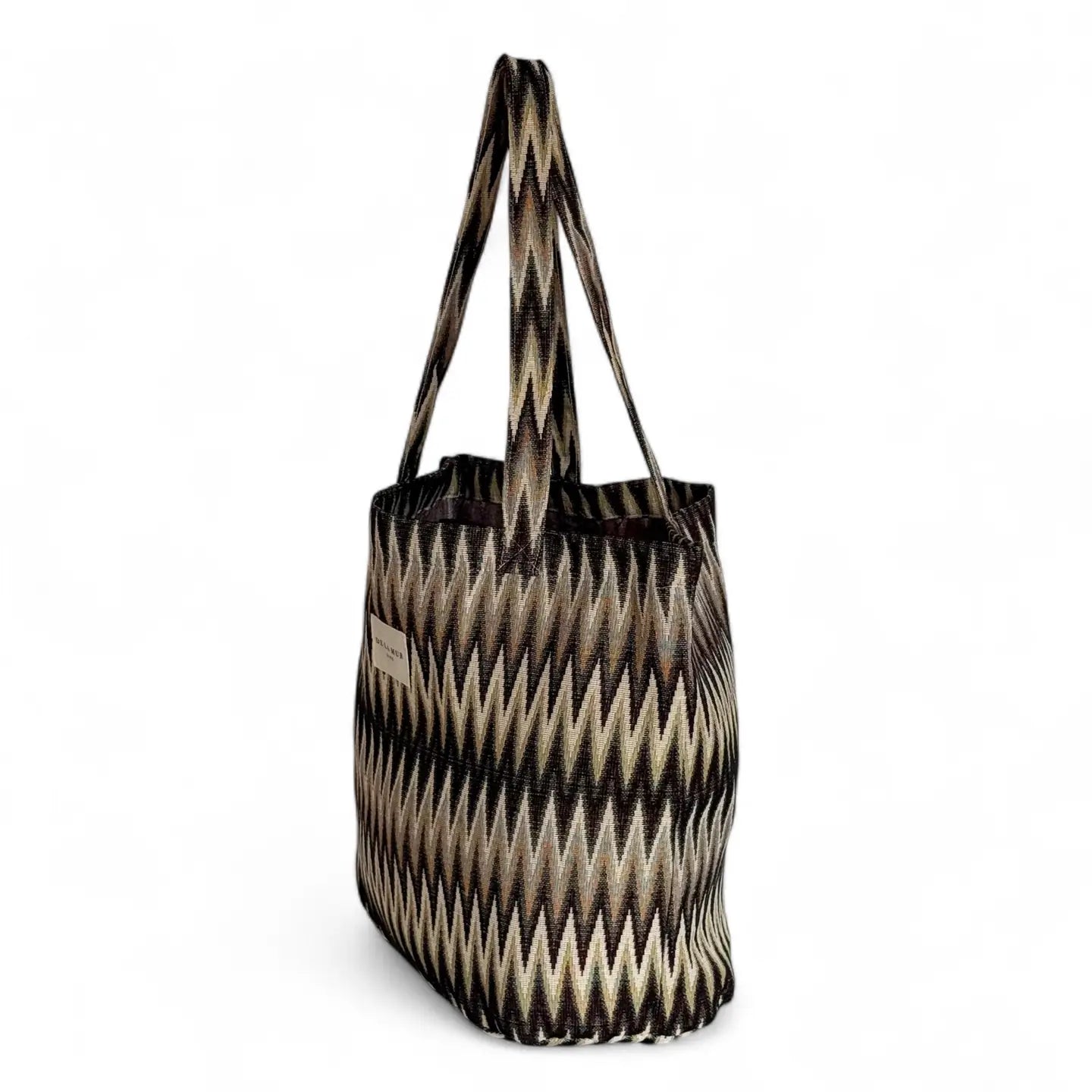 Dune Accessories | Large Zigzag Jacquard Tote Bag
