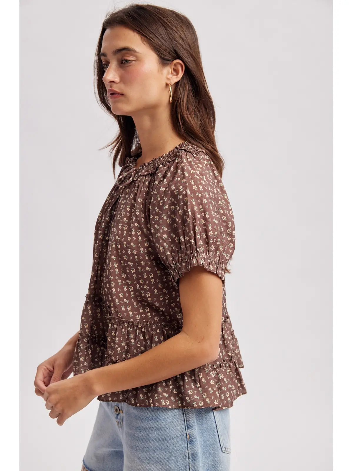 Wishlist | Tie Neck Floral Blouse