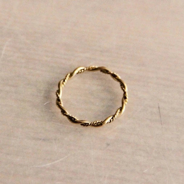 Bazou | Minimalist Braided Ring Size 7
