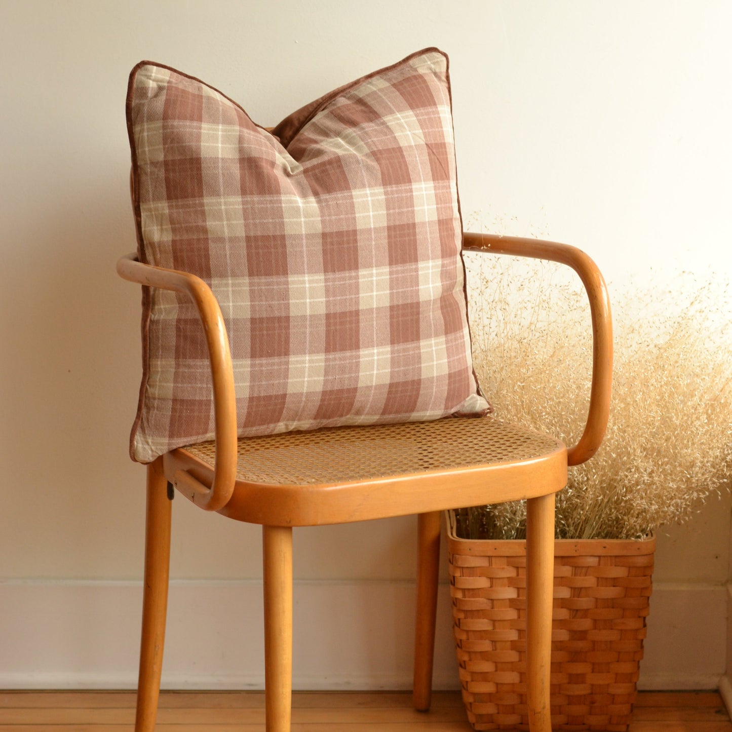 Kathy | Brown Tartan Pillow