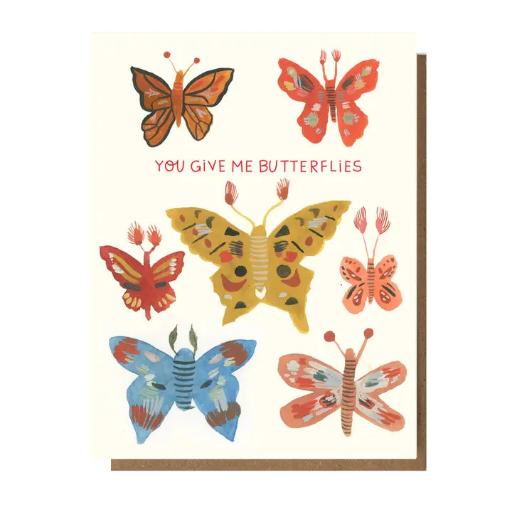The Esme Shop | You Give Me Butterflies Greeting Card