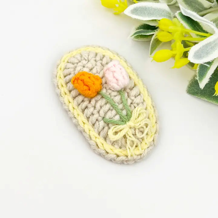 Dune Clips | Handmade Crochet Snap Barrette, Assorted Style