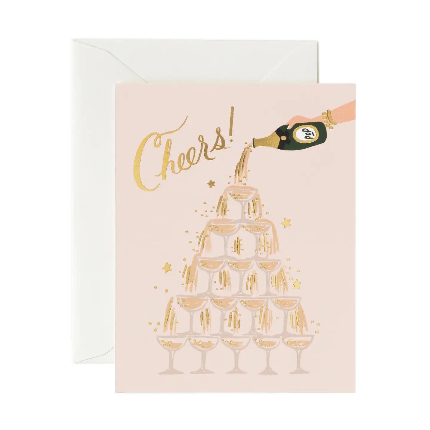 Rifle Paper Company | Champagne Tower Cheers Card