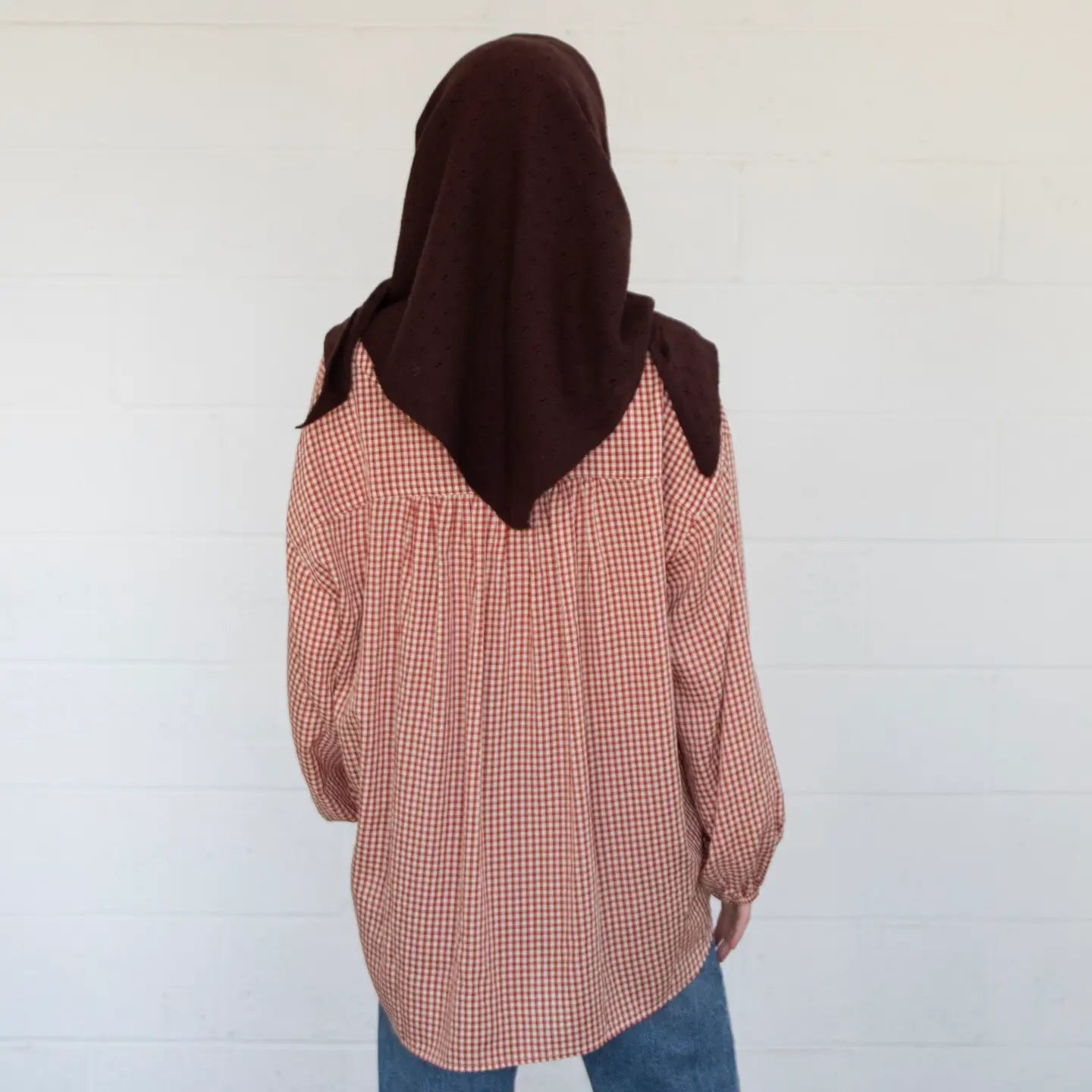 Things Between | Pointelle Scarf, Chocolate