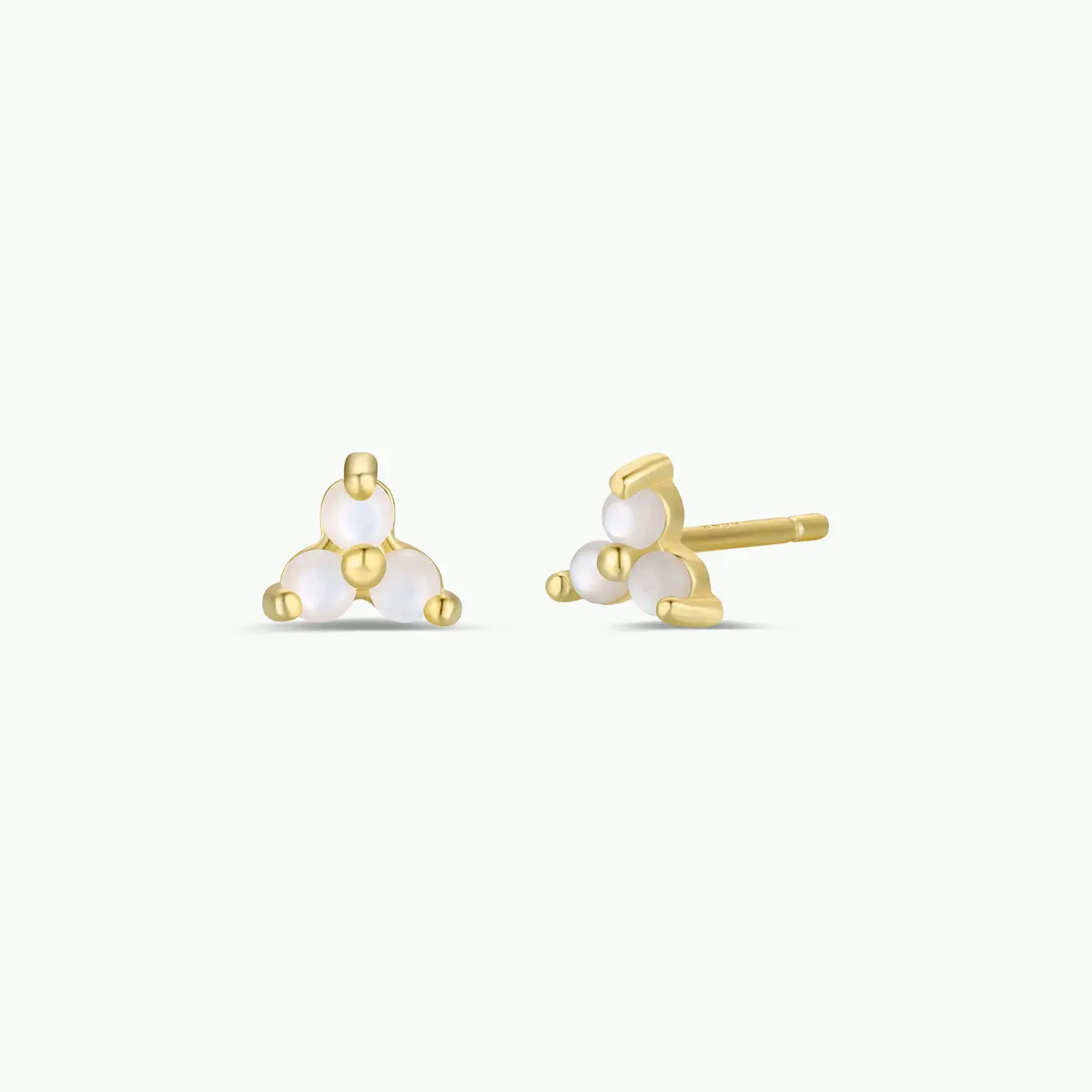 Jax Kelly | Trio Cluster Studs, Mother of Pearl