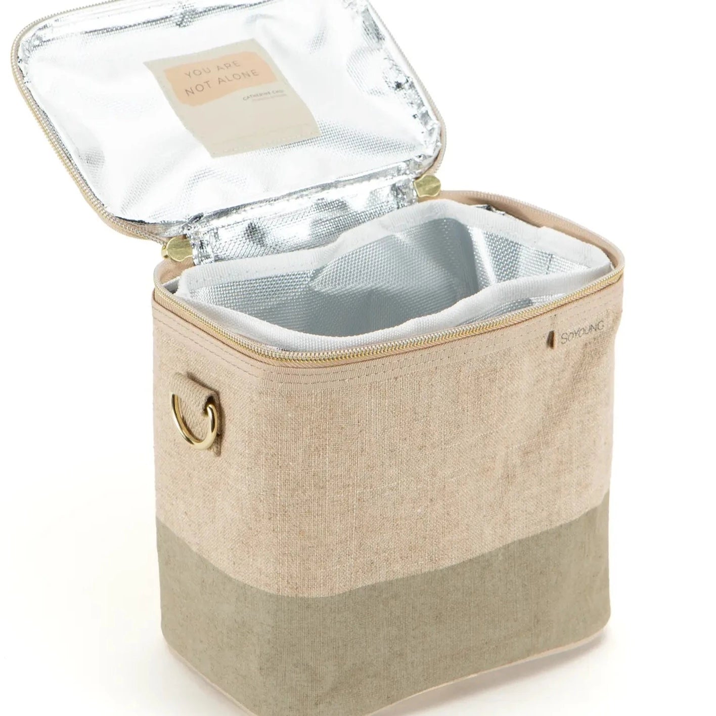SoYoung | Cement Colour Block Petite Lunch Pouch