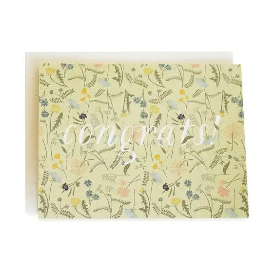 June & December | Wildflower Congratulations Card