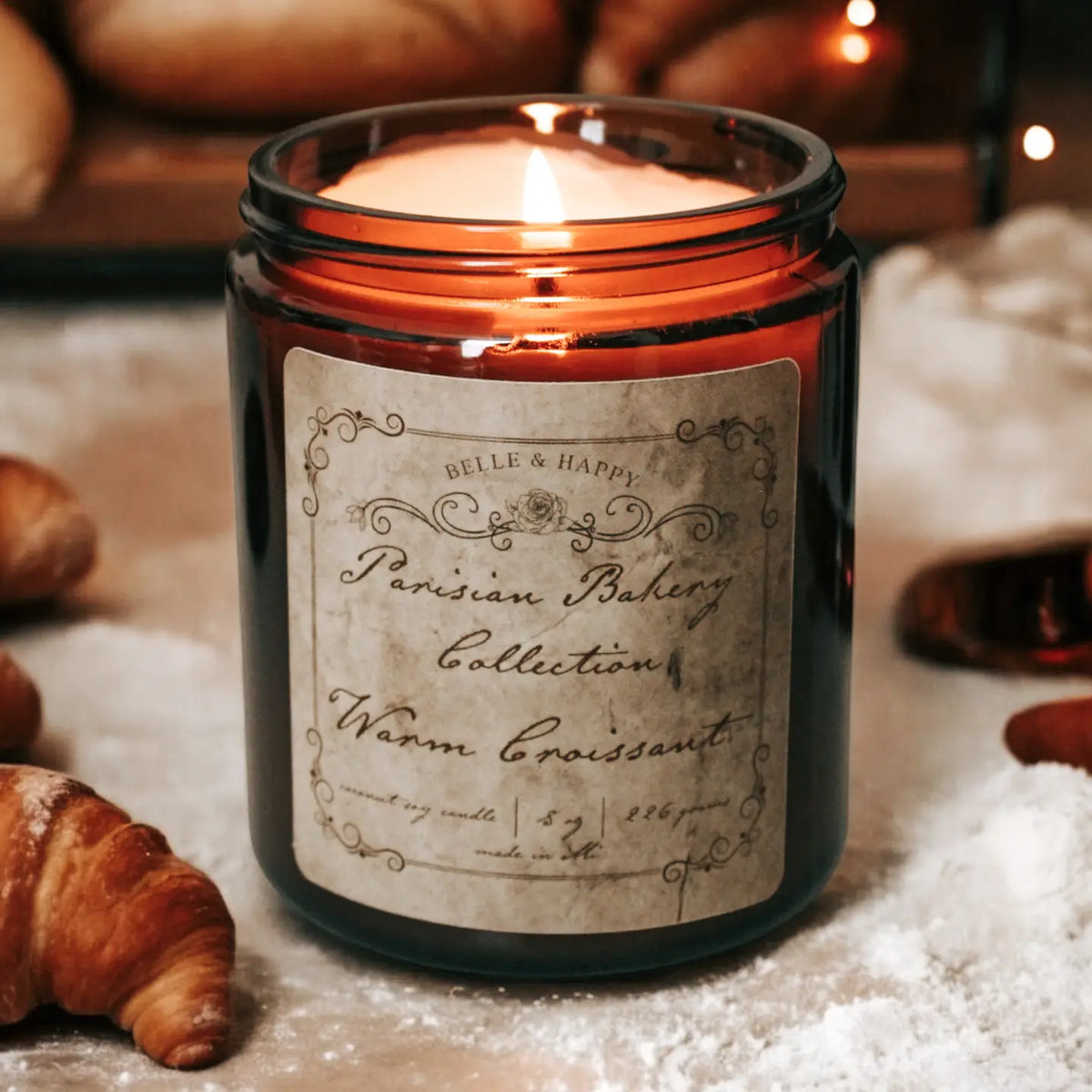 Belle & Happy | Parisian Baker, Warm Croissant Soy Candle