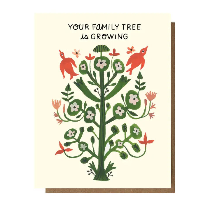 The Esme Shop | Your Family Tree is Growing Greeting Card