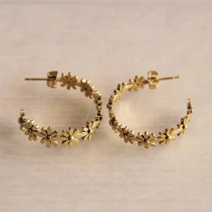 Bazou | Daisy Hoops 30mm