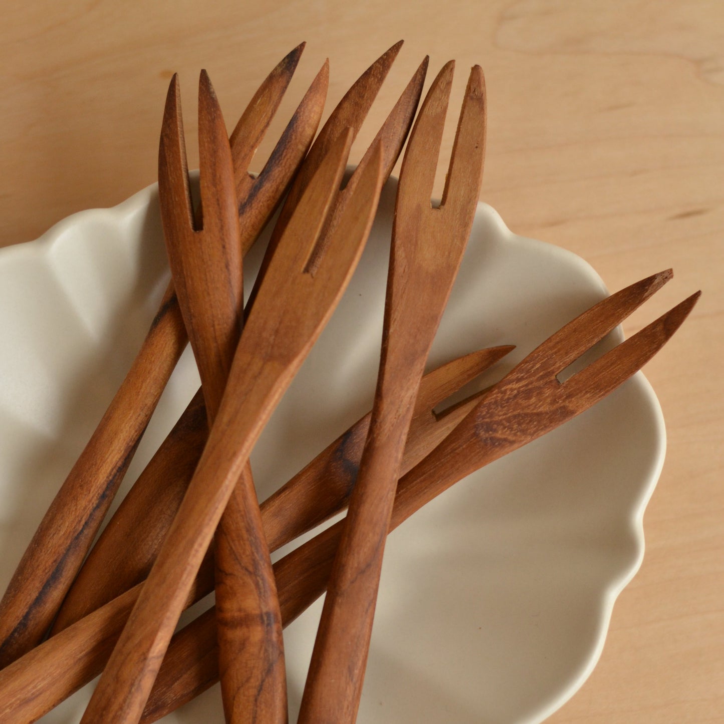 Karma | Bali Teak Fruit Fork