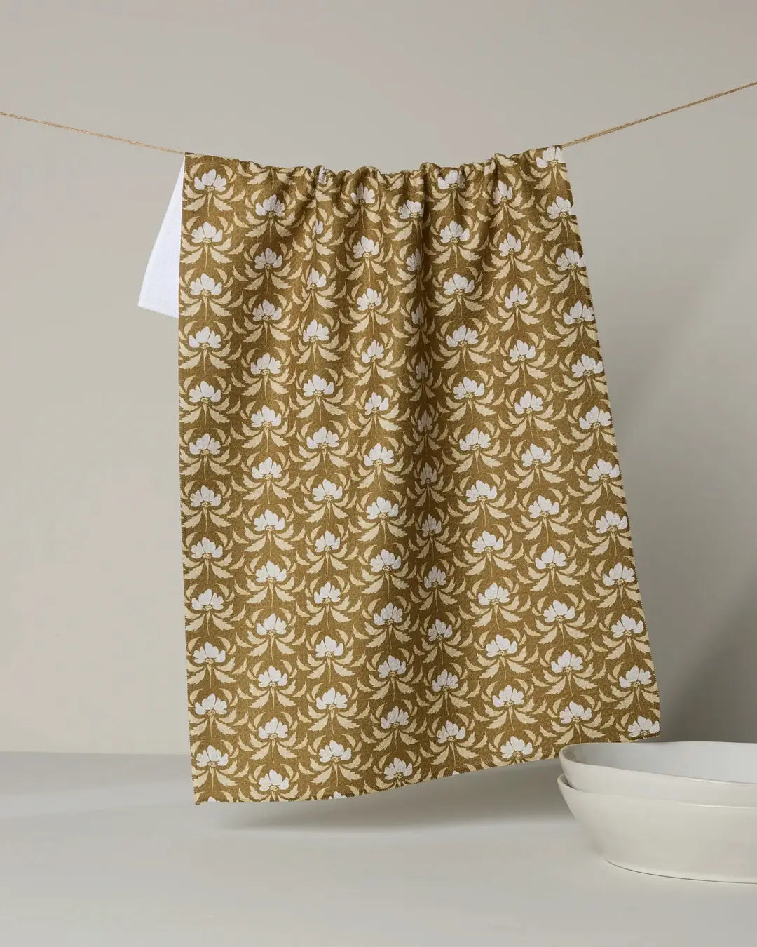 Geometry | Gilded Bloom Tea Towel