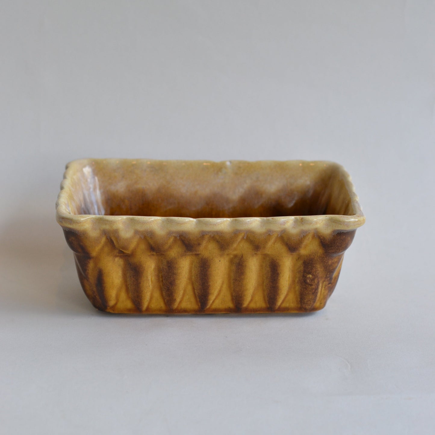 Vintage Golden Rectangular Planter