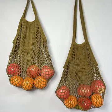 Dune Eco | Olive Green Mesh Market Bag