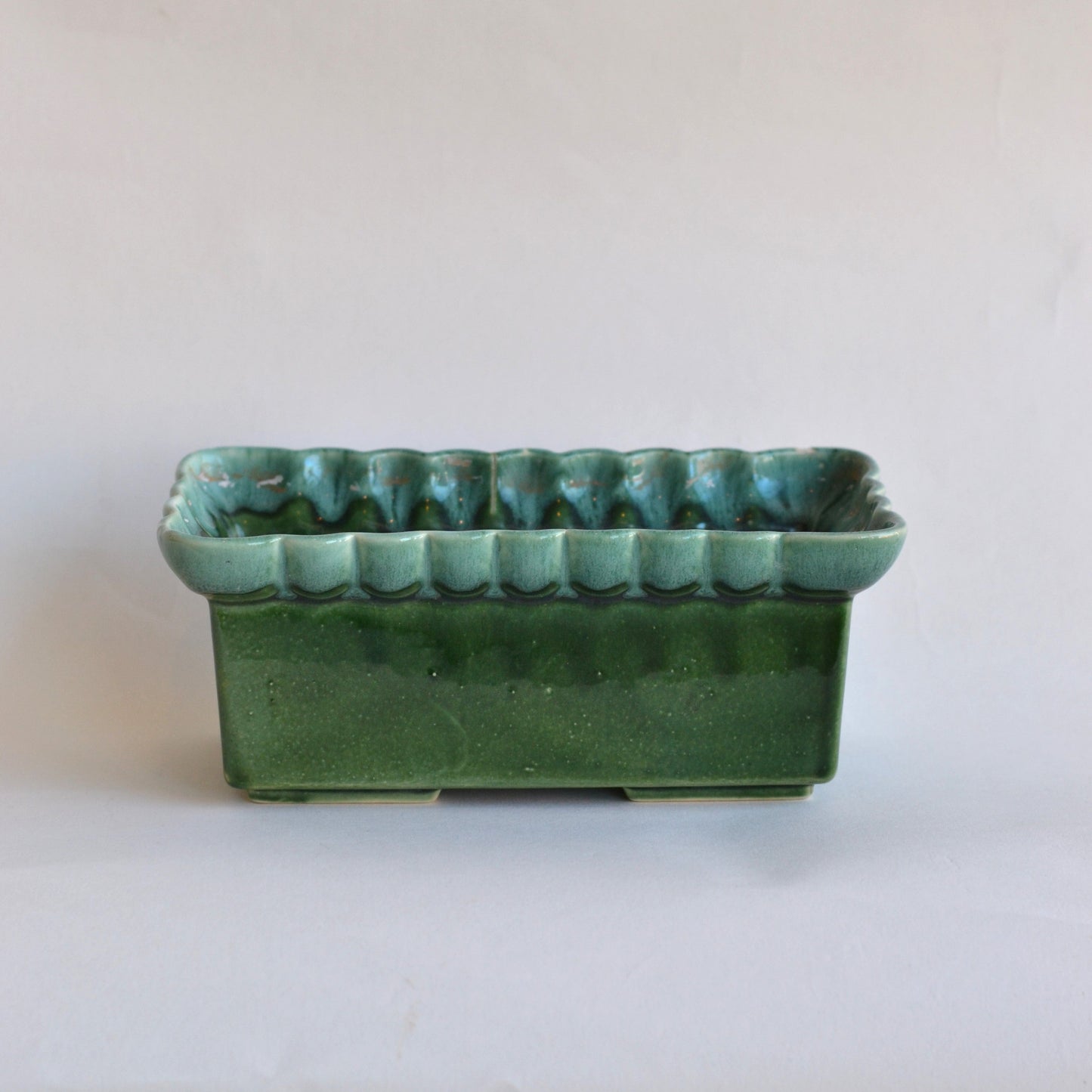 Green Rectangular Planter