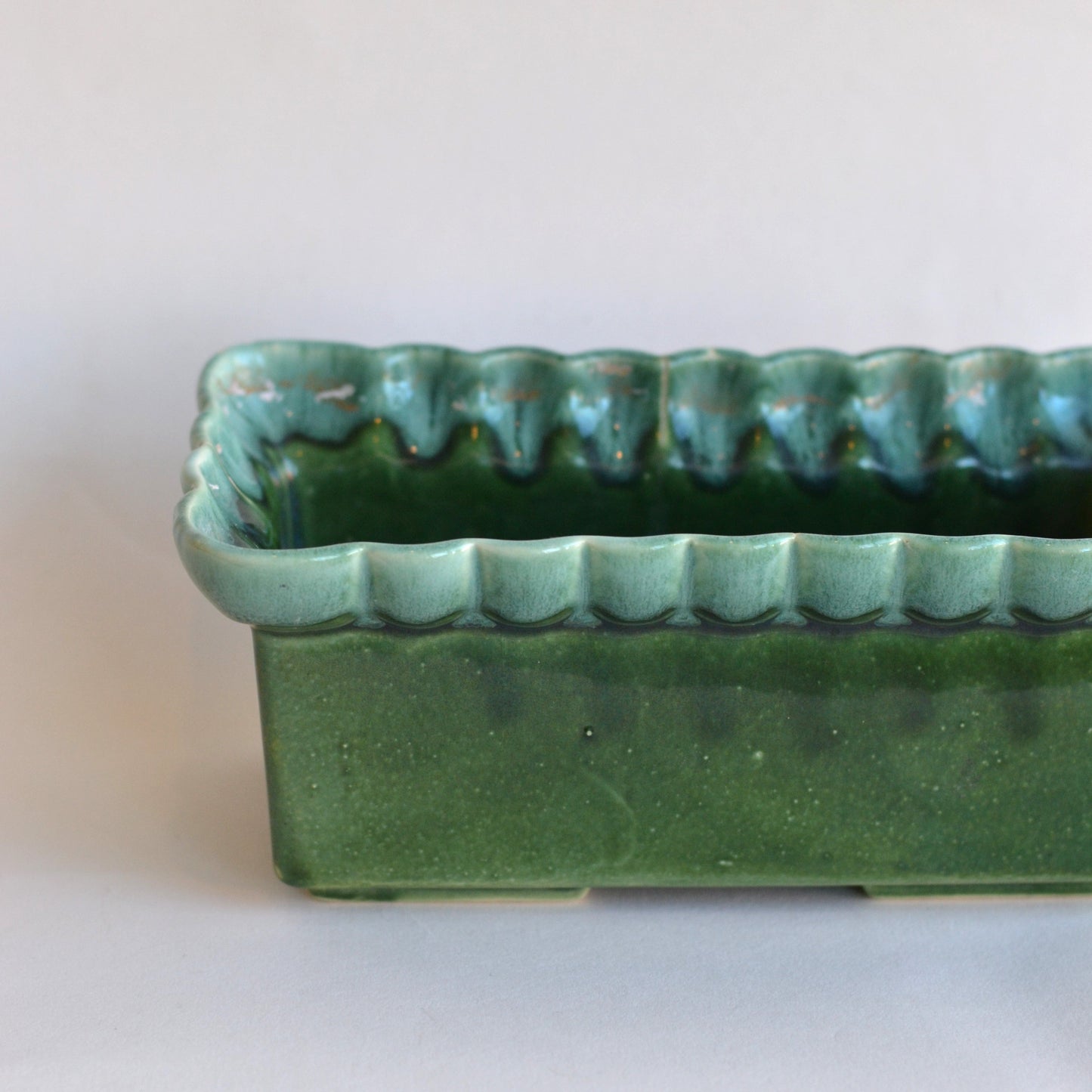 Green Rectangular Planter
