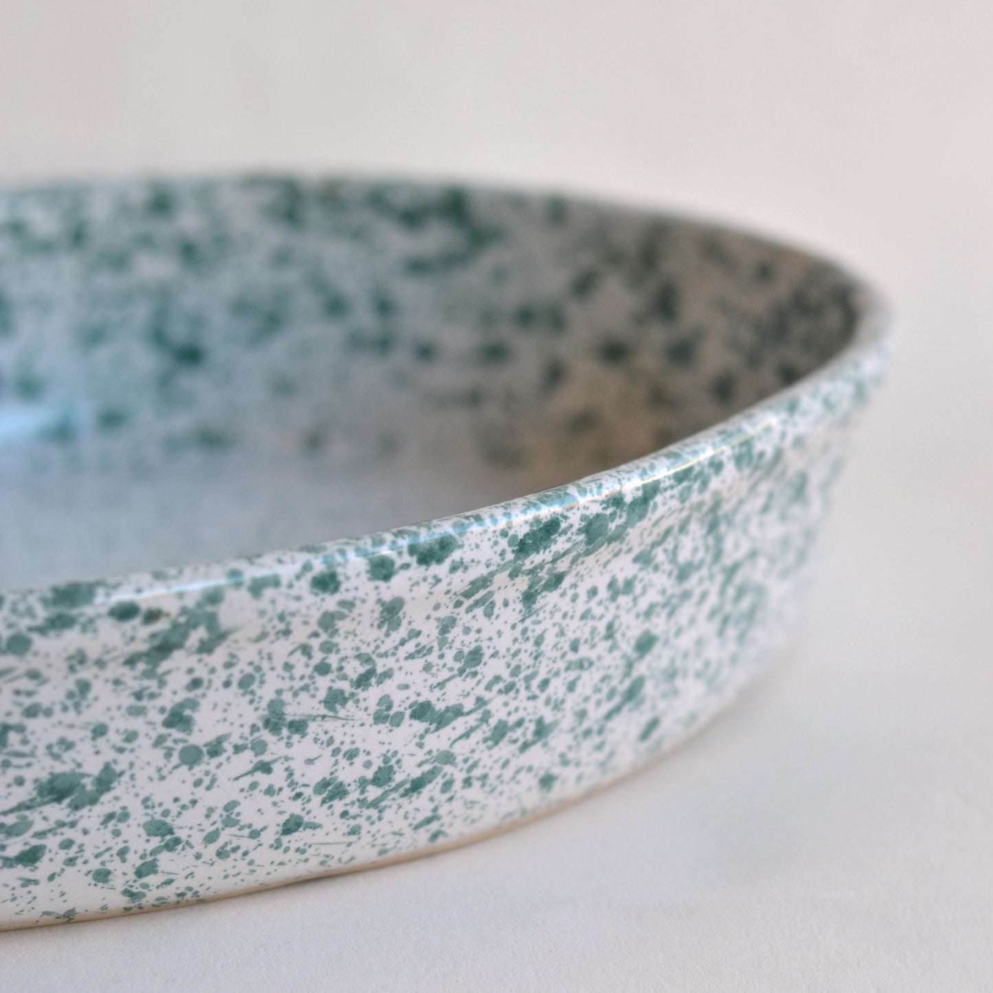 Green Speckled Casserole Dish