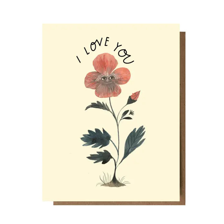 The Esme Shop | I Love You Flower Faces Greeting Card