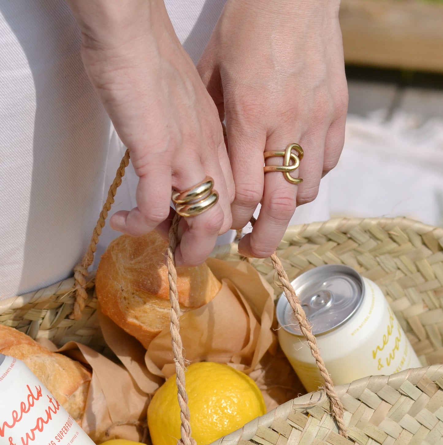 Oceanne’ | The Lena Solid Brass Ring