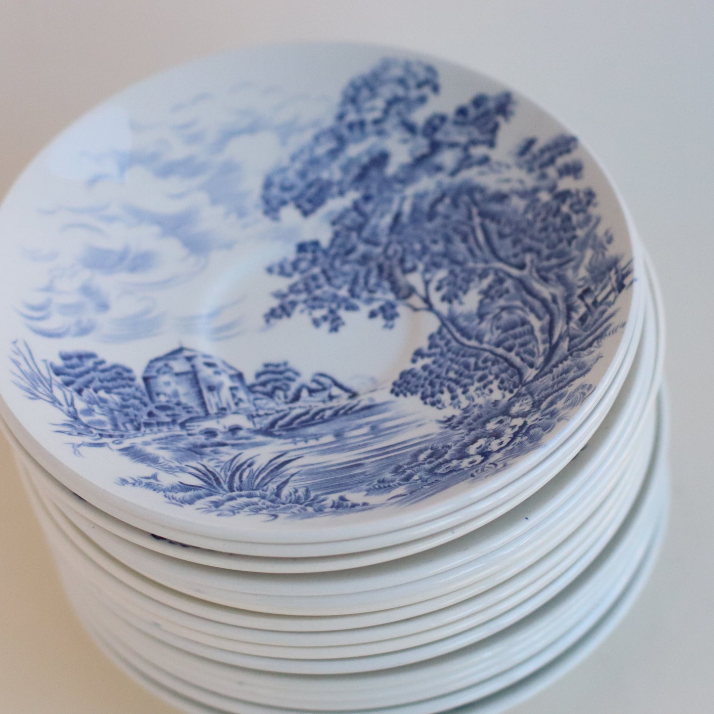 Japanese Style Cup Saucers, Set of 4