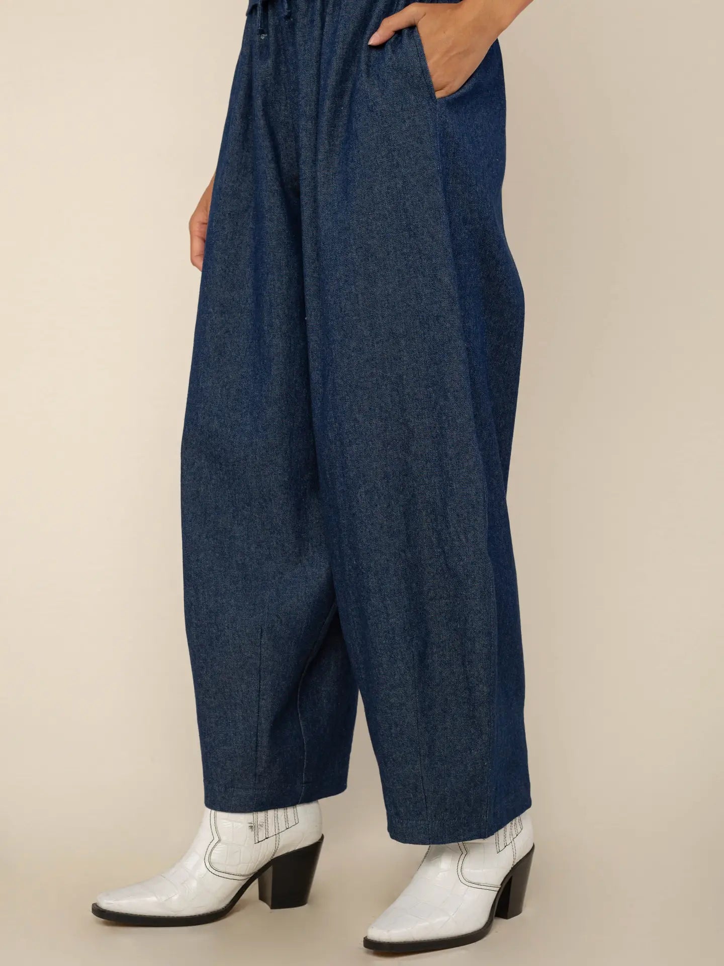 NLT | Denim Lantern Pant, High Rise Barrel Jean