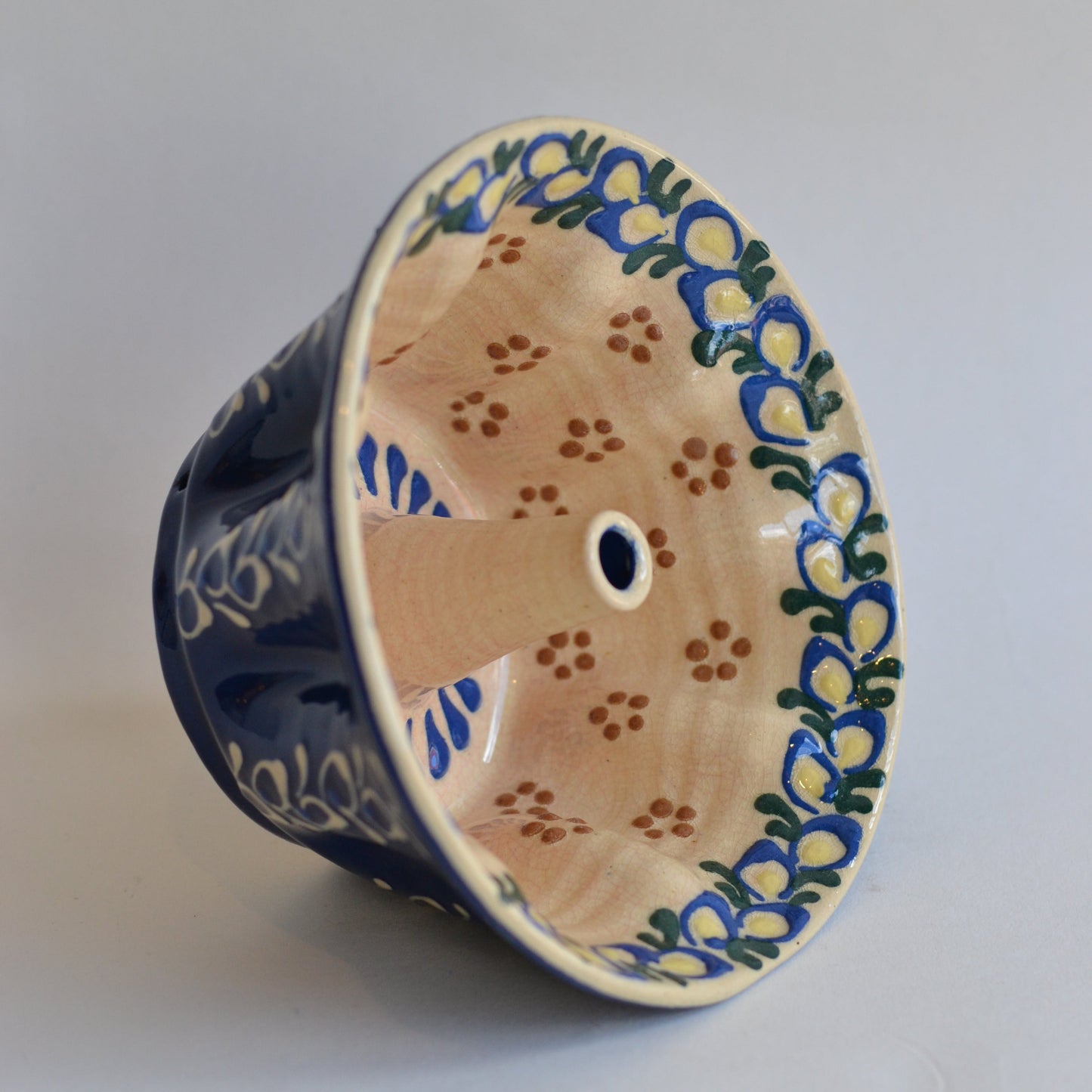 Polish Pottery Bundt Mold, Large