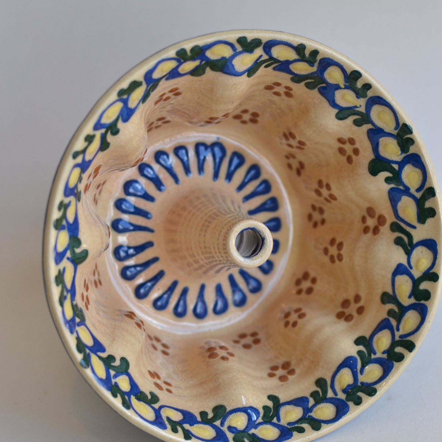 Polish Pottery Bundt Mold, Large