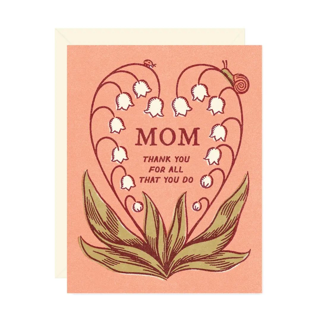 Wallflower Paper & Party | Lily of the Valley Mother's Day Card