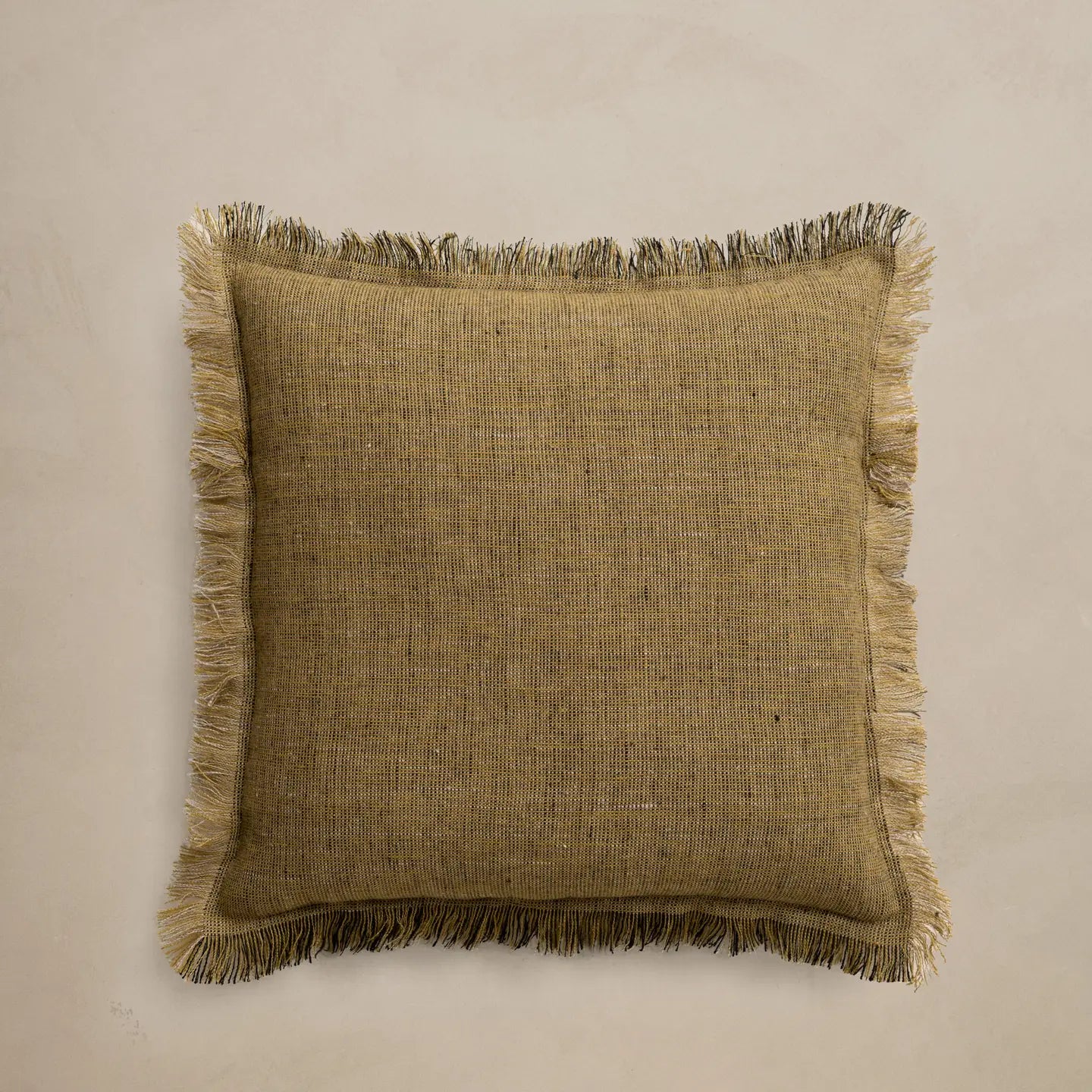 Dune Pillows | Linen Hamlet Pillow, Olive, 18"