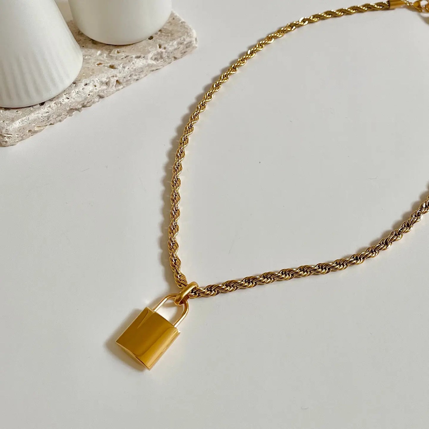 Namaste Jewelry | Lock of Love Necklace