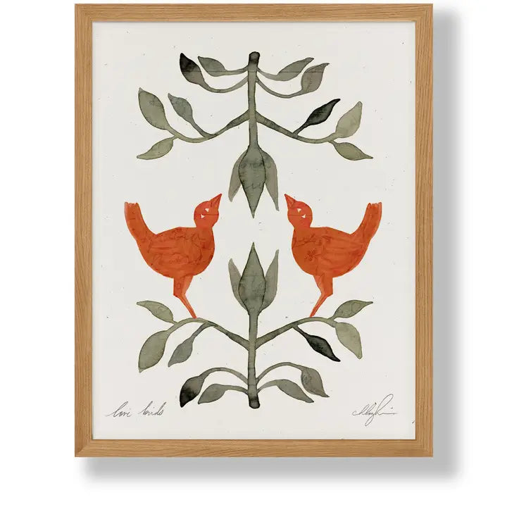 Cocoshalom | Love Birds, 8.5 x 11 Print
