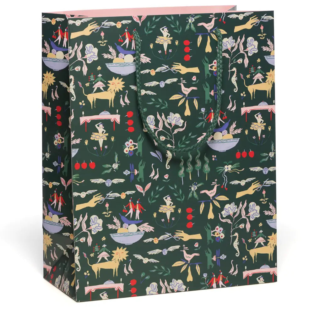 Red Cap Cards | Emerald Holiday Gift Bag