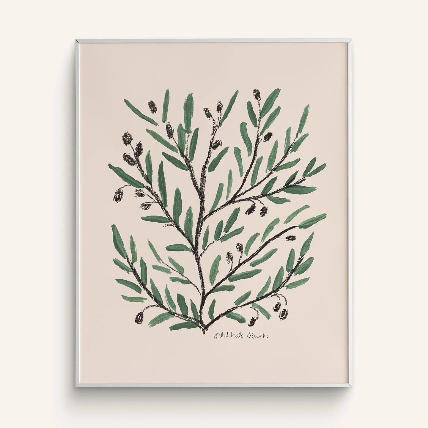 Phthalo Ruth | Olive Tree Art Print, 11 X 14