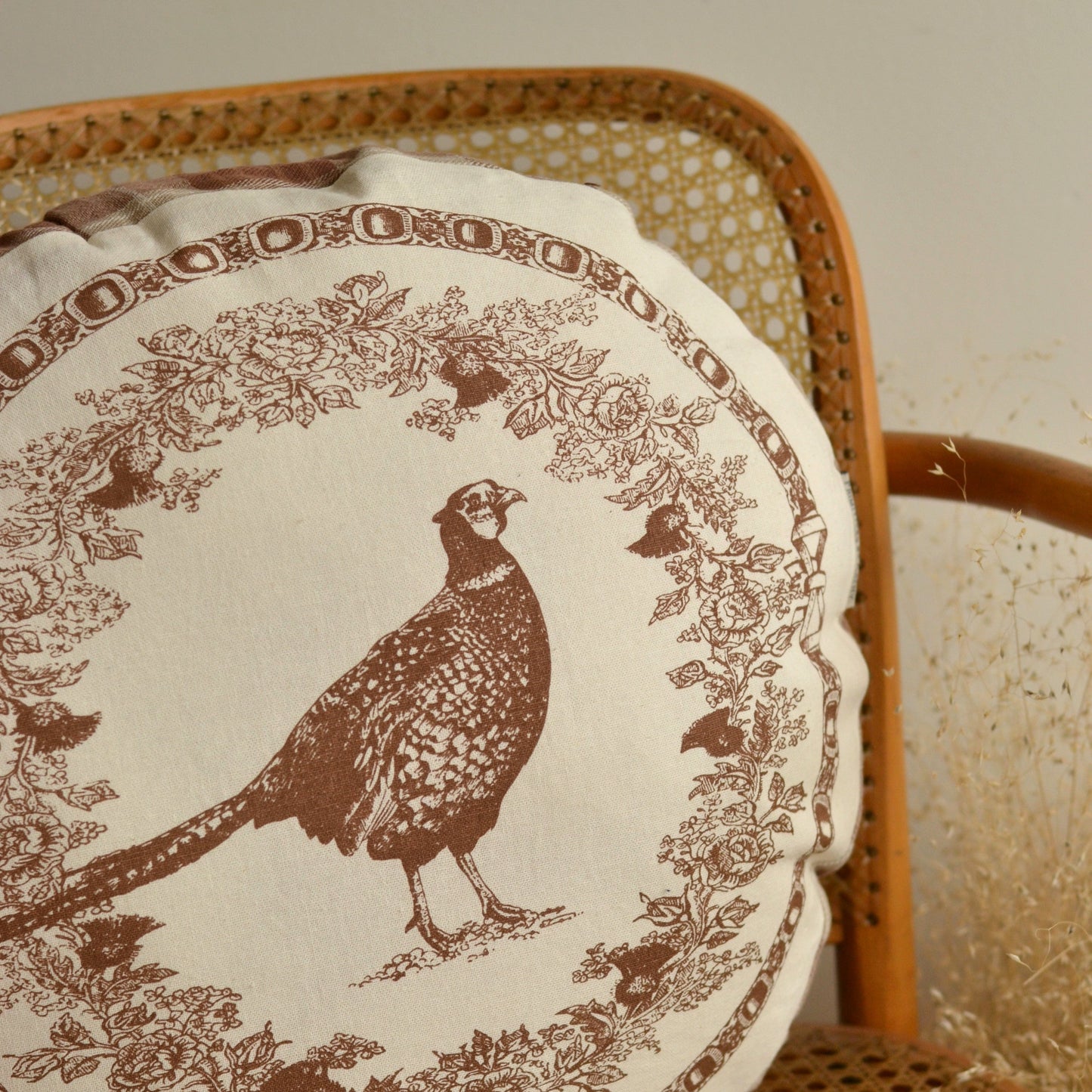 Kathy | Pheasant Round Pillow